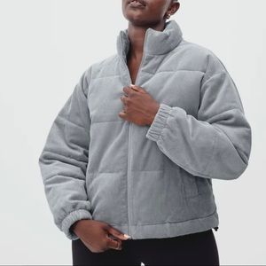 Everlane Corduroy Puffer - M - Smoke